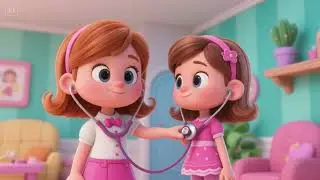 Miss Polly Puts in a Stethoscope | Doctor Pretend Play Song for Kids