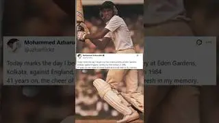 Md Azharuddin | 41 YEARS LATER, THIS EMOTIONAL TEST DEBUT GIVE YOU GOOSEBUMPS | BCCI AZHAR FLICKS