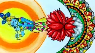 Creative Art of Lord Krishna | Creative Mandala Art |