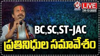LIVE : Visharadan Maharaj  Attends BC, SC, and ST-JAC Representatives | V6 News