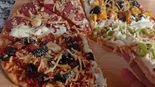 بيتزا أربع فصول أربعة في واحد/ pitza 4 saisons لإرضاء كل الأذواق 😋🍕