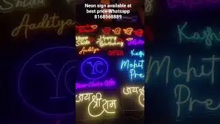 neon signage #shorts
