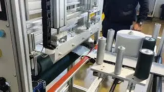 PTA 500x6 AUTO Taping Machine with AUTOmatic tape's cutting for Aluminum profiles and bands