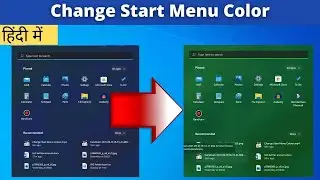 How To Change Start Menu Color | Change Accent Color in Windows 11