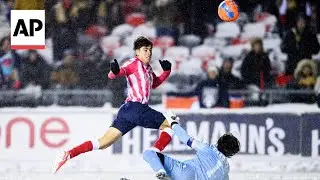 Stunning 'icicle kick' goal by David Rodriguez in Canadian Premier League final