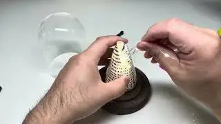 DIY Seashell Mushroom Night Light Installation