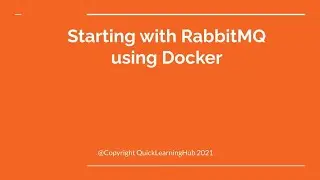 Start with RabbitMQ using Docker | RabbitMQ | Docker