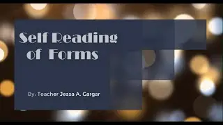 READING OF SCHOOL FORMS USING SPEAK CELL ] EXCEL