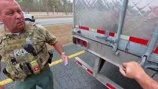 COP WANTED TO KNOW WHAT I WAS HAULING