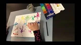 Bunte Pustekleckse machen (Teil 1 / 2) | Kunst Aufgabe Grundschultricks