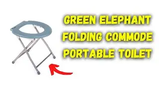 Green Elephant Folding Commode Portable Toilet