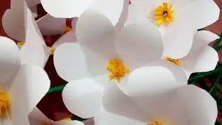 Broomstick craft | Paper flower making...