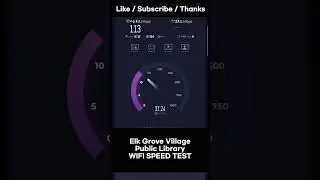 Elk Grove Village Public Library Test 2 / Wifi Speed Test