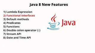 Java 8 New Features | Functional Interfaces