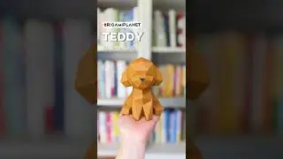 ORIGAMIPLANET Teddy 3D Paper craft Unboxing Video,  DIY Relaxing Dog Origami Paper Sculptrue