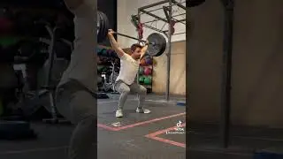 EMOM 15&rsquo;1 squat snatch 1 low hang squat snatch 1 ohs 🏋️&zwj;♂️💪🔥#snatch #crossfit #weightlifting
