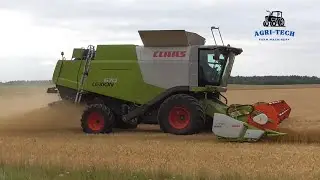 3 Way Barley Harvest | Claas Lexion 670, Tucano 430 & John Deere W650