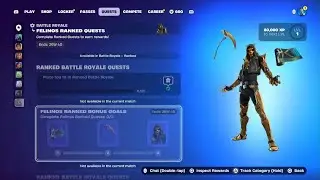 Fortnite *NEW* Felinos RANKED Skin & Quest Rewards / is it Worth it???