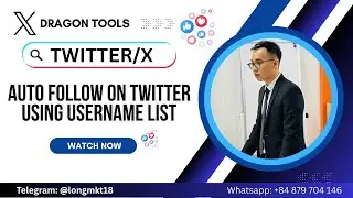 Auto Follow on Twitter/X Using Username List | Twitter Bot