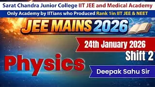 JEE Mains 2026 | Physics January 24th Shift 2 Discussion | Best IIT/NEET Academy in Vijayawada