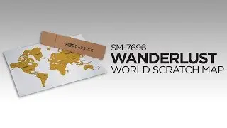 SM-7696 Wanderlust World Scratch Map