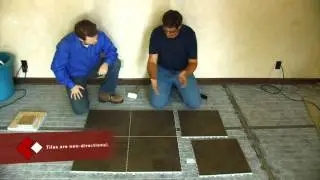 SnapStone Porcelain Tile Installation - Floor Installation