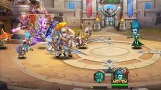 Death Mage 5 vs. 1 - Death Mage Defends War Hall | Heroes Charge