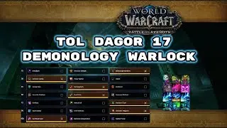 Tol Dagor +17 Demonology Warlock pov! Fortified, Bolstering, Skittish, Infested