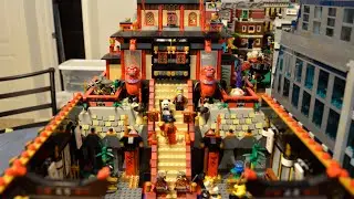 Review of Lego set 7419 Dragon Fortress and my modifications to it for my display.