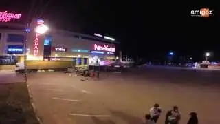 Timelapse AMIGOZ  ТРЦ РИО Установка сцены