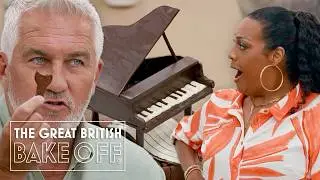 Шоколадное пианино УДИВЛЯЕТ Пола Голливуда и Прю Лейт | The Great British Bake Off