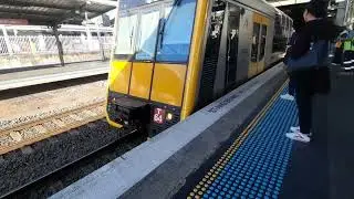 Sydney Trains Tangara T64 + T?? Arrives at Blacktown