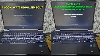 Исправление ошибки &laquo;Синий экран&raquo; CLOCK_WATCHDOG_TIMEOUT в Windows 10/11