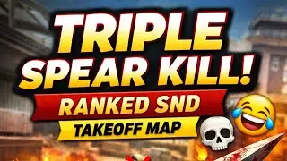 Triple Kill with SPEAR in Ranked SnD 🤣 | Takeoff Map Comedy CODM