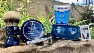 Edwin Jagger DE89 | Taylor of Old Bond Street No 50 Collection Shaving Cream | OUMO Silvertip Brush