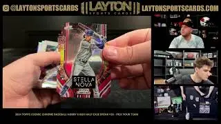 SNELLZILLA! 2024 Topps Cosmic Chrome Baseball Hobby 6 Box Half Case Break #26   PICK YOUR TEAM