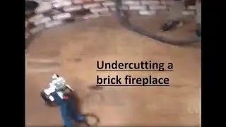 Fireplace under cutting