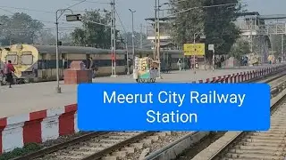 Jan Shatabdi Express Departure from Meerut City Junction !!