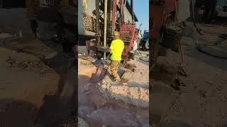 Drilling A Water Well Near Glendo Wyoming With Mud
