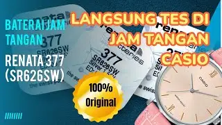 Baterai Renata 377 Original SR626SW Baterai Jam Tangan Terbaik Tes Ganti Baterai Jam Casio