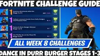 WEEK 8 CHALLENGE: DANCE at the DURR BURGER KITCHEN: ALL 3 STAGES