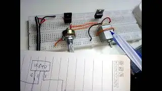 Speed control of a DC motor using variable resistor