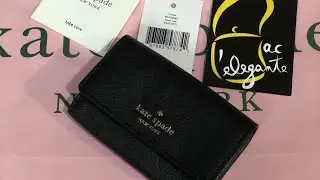 Kate Spade Christine Laurel way card case black