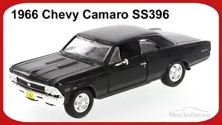 1966 Chevrolet Camaro SS396 Hard Top, Black - Showcasts 34960 - 1/24 Scale Diecast Car