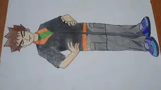 How I draw Brock || Pokemon || cartoon sketch
