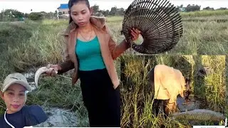 Best Fishing Video | Traditional Carp Fish Catching In Water Pond | Fishing By Bamboo Trap Fishing.
