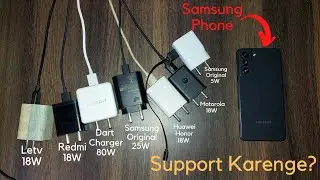 Samsung Phone Charger Support Test- Realme, Redmi, Motorola, Honor, Letv|VOOC, Dart Charger