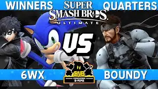 Smash Ultimate Tournament Winners Quarters - 6WX (Sonic / Joker) vs Boundy (Snake) - CNB 203