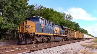 CSX CM44AC 7586 with loud K5LA departs Florence, SC on CSX L612-09
