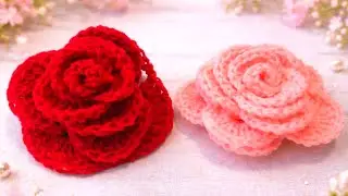 Wow!!! 👌 How to Crohet a Rose Step by Step Quick and Easy @softstitching 